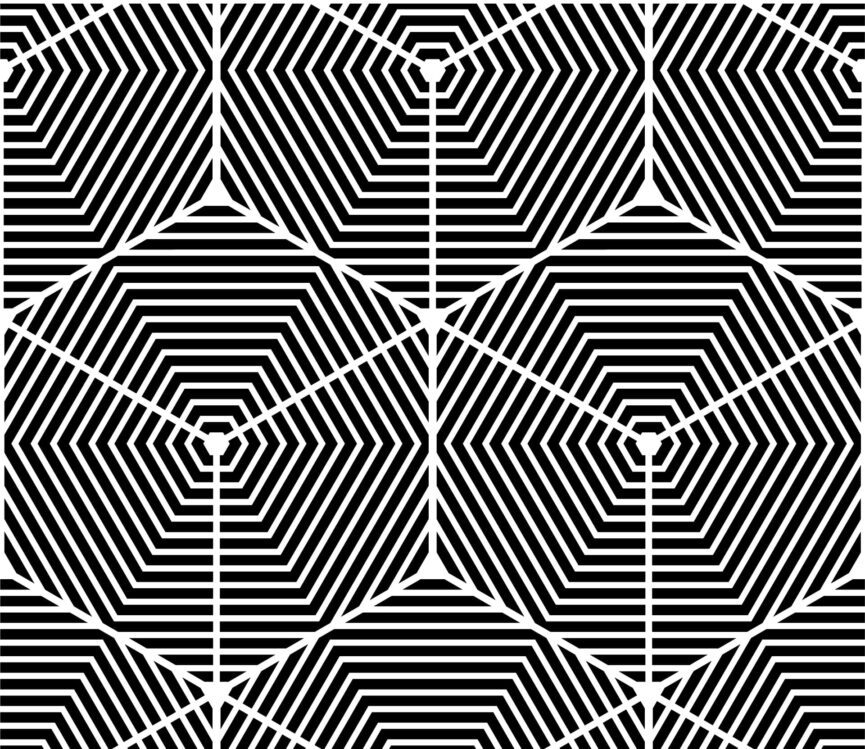 illusione ottica con effetto immagini triangolo