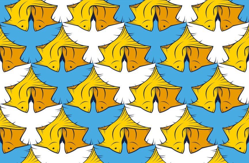 illusione ottica di escher